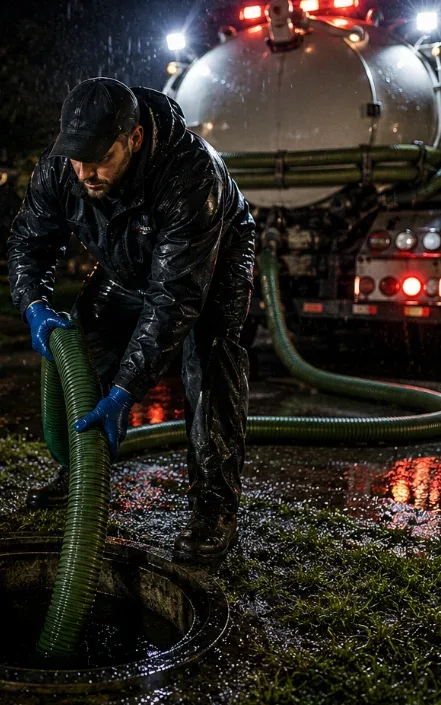Professional plumbing technician
