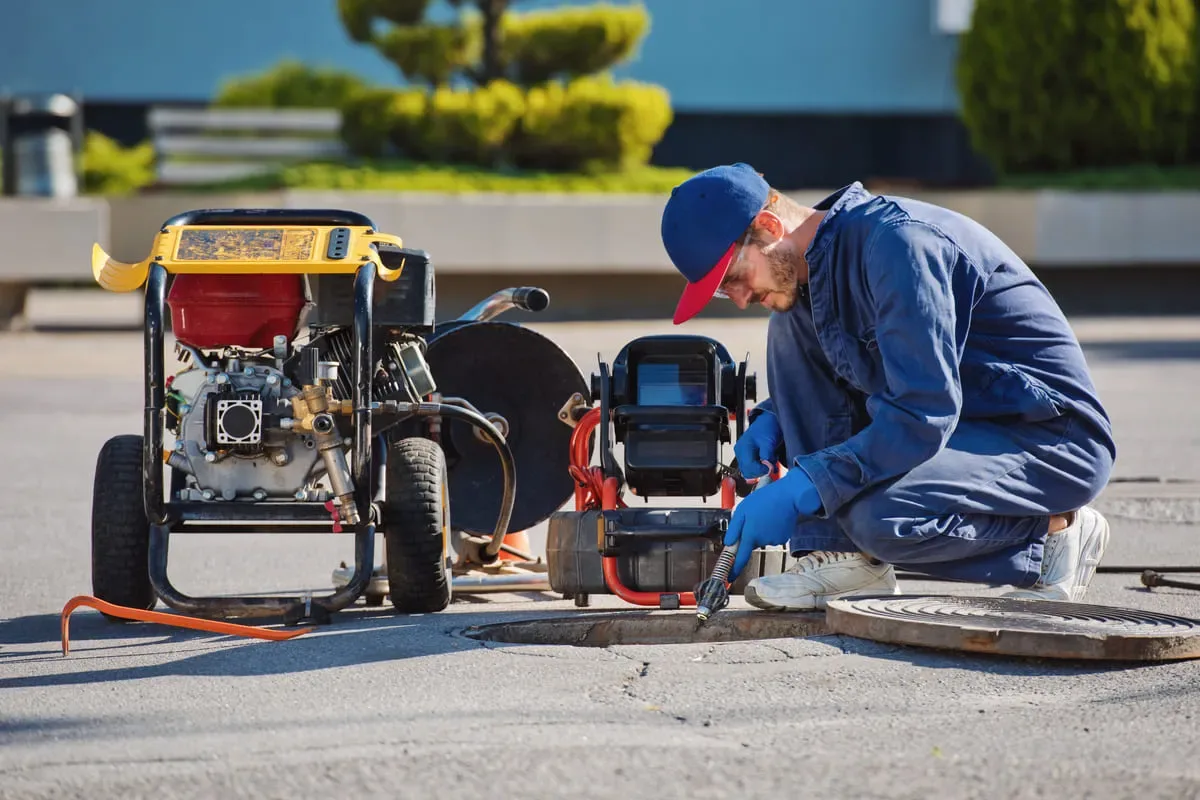 Sewer hydro-jetting equipment working in Kawartha Lakes
